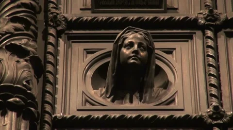 The massive door of st. Isaac's cathedral. Video stock 7764962