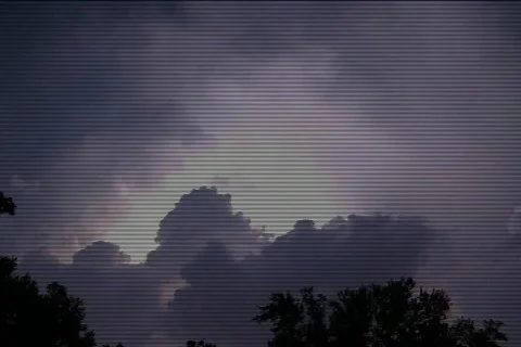 Massive Electrical Storm Lightning Bolt Montage Stock Footage 364104