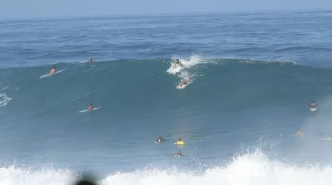 Massive empty wave Stock Footage 44066530