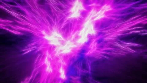 Massive explosion of the pink energy Stock Illustration