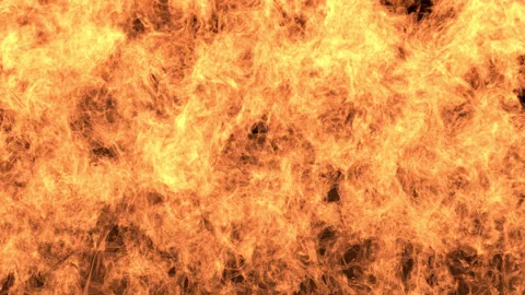 Massive Fire Filling The Screen Stock Footage 275838358