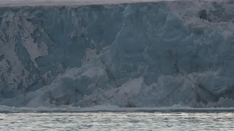 Massive Ice Wall on Glacier Stock Footage 48303682