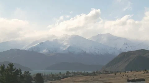 Massive mountain timelapse Stock Footage 5504037