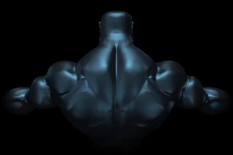 Massive Muscle Man Illustrazione stock