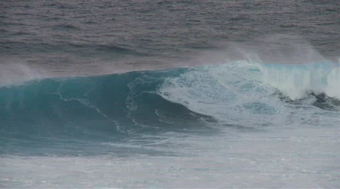 Massive Ocean Wave - Slow Motion Stock Footage 627731