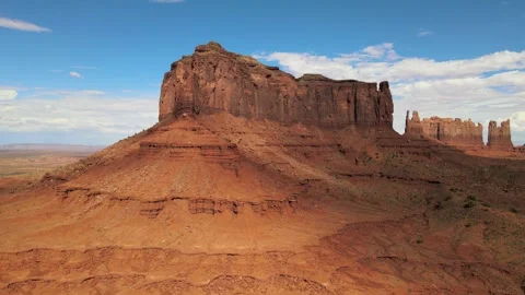 Massive Rock Formation in Monument Valley Desert Stock Footage 274111233