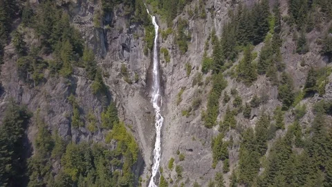 Massive rock waterfall Stock Footage 120095799
