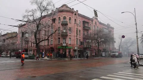 Massive Russian drone attack leaves three dead in Odessa, Odesa, UA - 27 Jan 202 Stockbeeldmateriaal 327731123