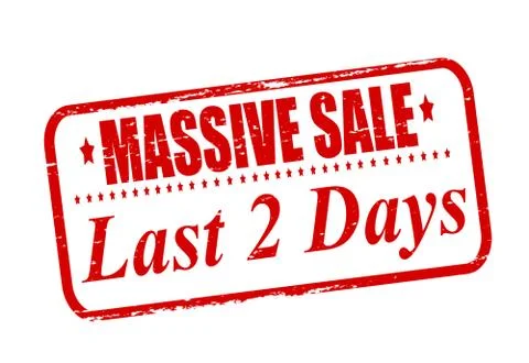 Massive sale Stock Illustration