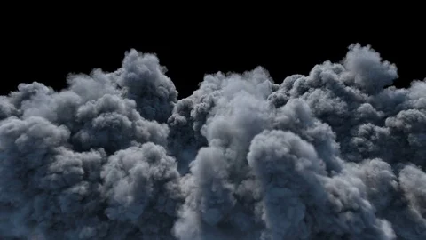 Massive smoke eruption in day light. Video stock 82470874