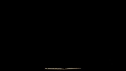 Massive Soil Explosion Billowing Dust Plume On Black Background Stock Footage 336315414