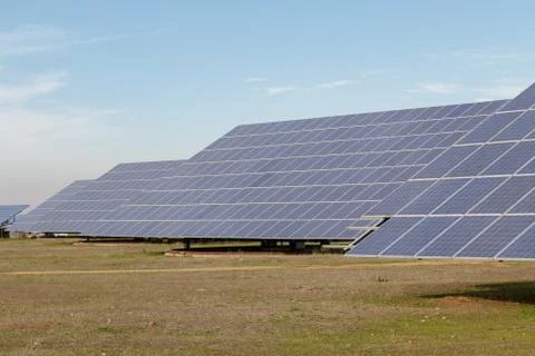 Massive solar array in Spain Stock Photos