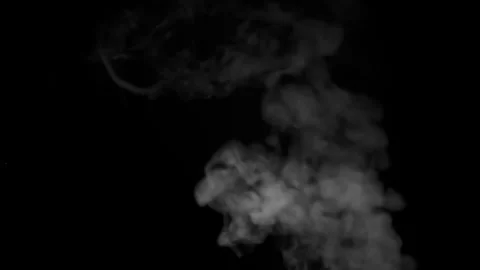 Massive Steam Stream on Black Background Video stock 280794842