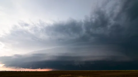 Massive Storm Approaches Stock Footage 272710284