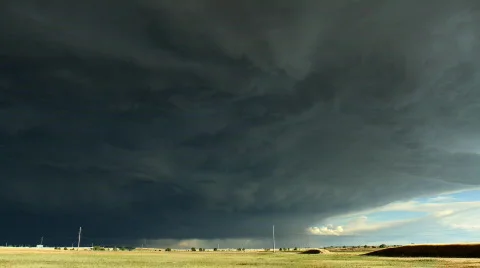 Massive Storm Cell Time Lapse Video stock 770905