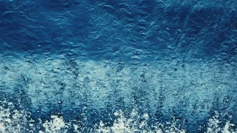 A Massive Stream of Deep Blue Water Stock Footage 247909461
