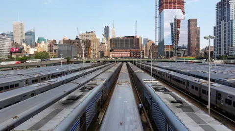 Massive Train Yard 4k Stock Footage 51361443