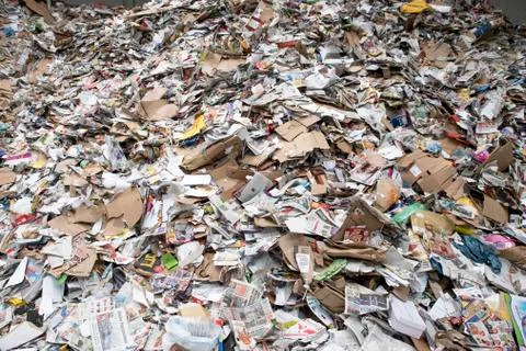 Massive trash on a dump Stock Photos
