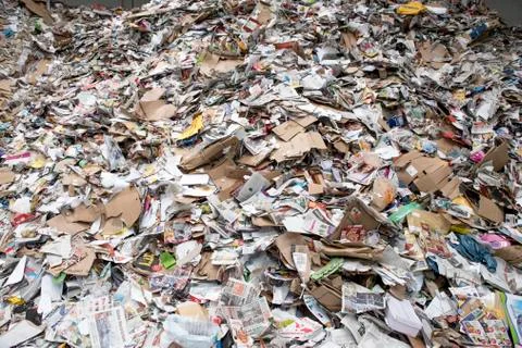 Massive trash on a dump Stock Photos