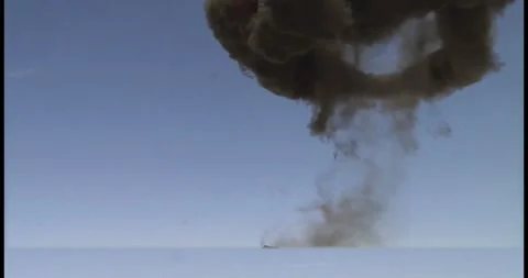 Massive Vertical Fire Plume VFX Overlay Stock Footage 334848982