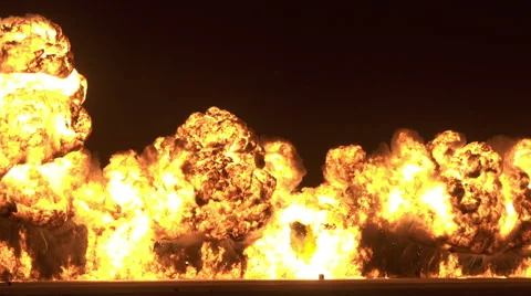 Massive Wall Of Fire Stock Footage 57709270