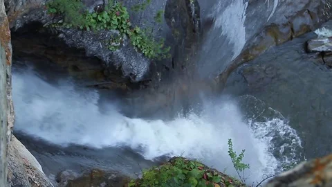 Massive Waterfall. Ecologically Clean Nature water 動画素材 84039370