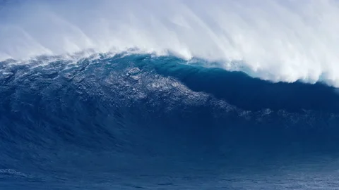 Massive Wave in Hawaii Video stock 184241442