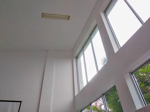 Massive window design for the best lighting in a building Stock Photos
