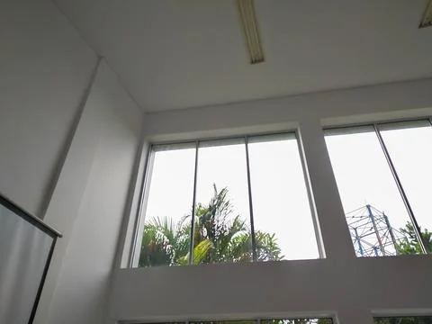 Massive window design for the best lighting in a building Stock Photos