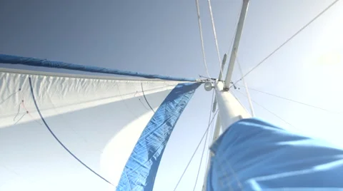 Mast of the Boat Stock Footage 49718109