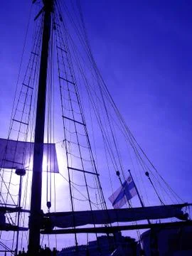 Mast of old ship Stock Photos
