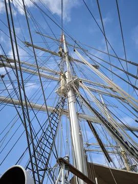Mast of a sailboat Stock Photos