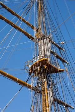 Mast sailing ship Stock Photos