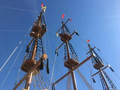 Mast of a ship Stock Photos
