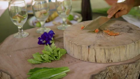 Master authentic refreshing beverage preparation with natural ingredients in Stock Footage 301541076