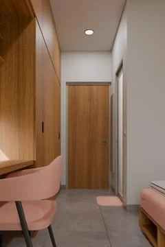 Master Bedroom 3D Render Illustration Stock Illustration