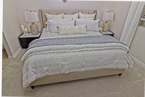 Master Bedroom Bed With Two Night Stands Photos