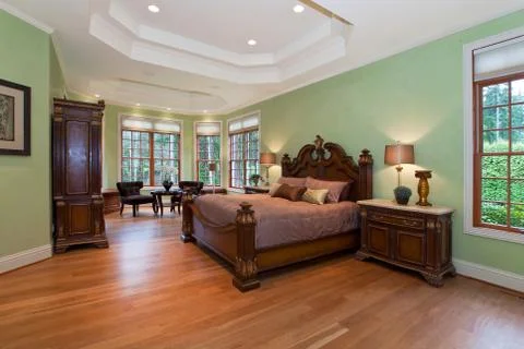 Master Bedroom Green Stock Photos