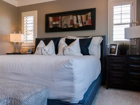 Master bedroom Stock Photos