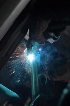 The master behind work. Welding Stock Photos
