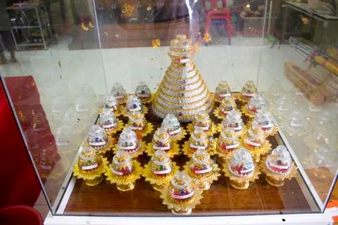 The master Buddha's relics Stock Photos