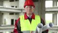 Master builder at construction site HD Footage