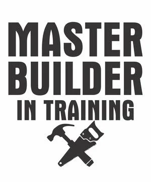 MASTER BUILDER IN TRAINING Stock Illustration