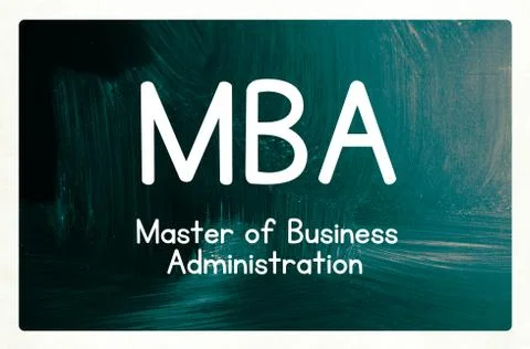 Master of business administration concept Stock Illustration