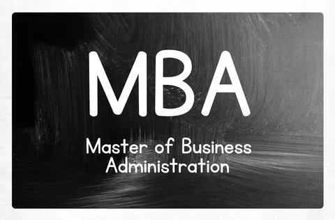 Master of business administration concept Stock Photos