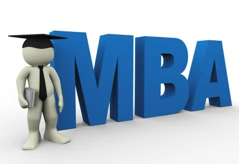 Master of business administration Stock Illustration