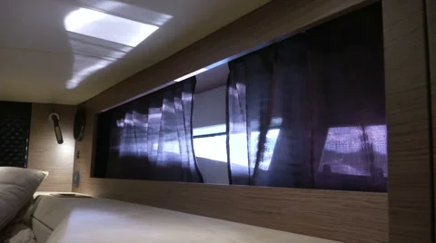 Master cabin on maxi rib  Stock Footage 43324961