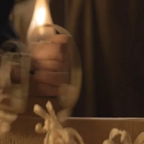 Master carpenter makes basting on the Board with a pencil, draws, craftsman work Stock Footage 69525026