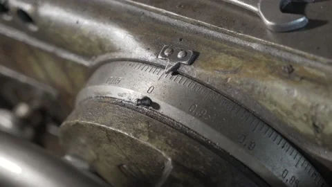 Master to change the position of the grinding wheel Stock Footage 134255712