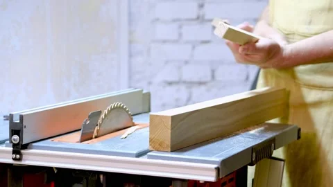 The master checks the boards for evenness Stock Footage 177007216